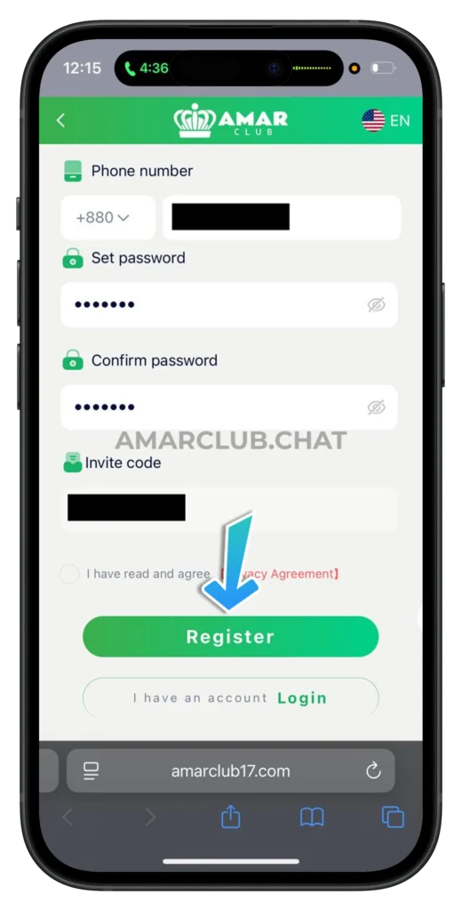 amar-club-register